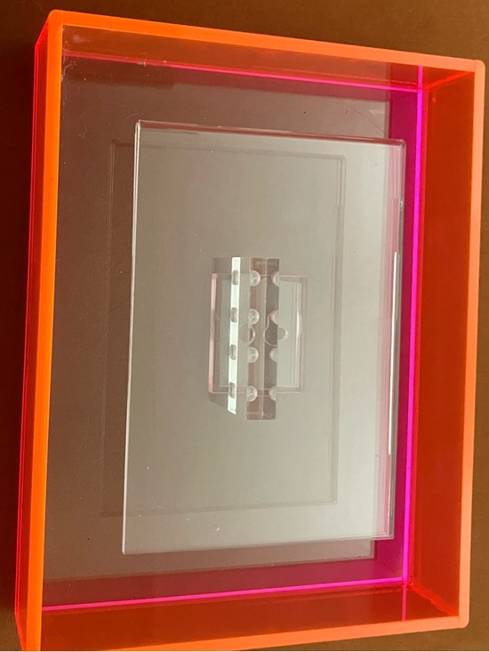 Unknown Other - Retro Floating Picture Frame in Neon Pink